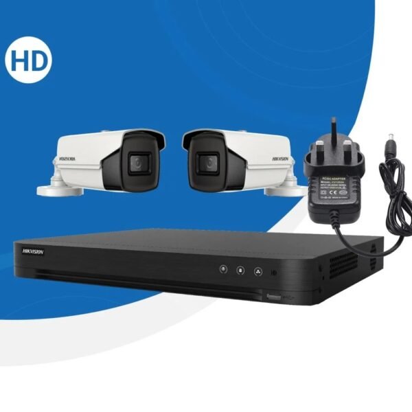 بكج 2 كاميرا خارجية من نوع HD ( بدقة 8 ميجا ) مع الملحقات